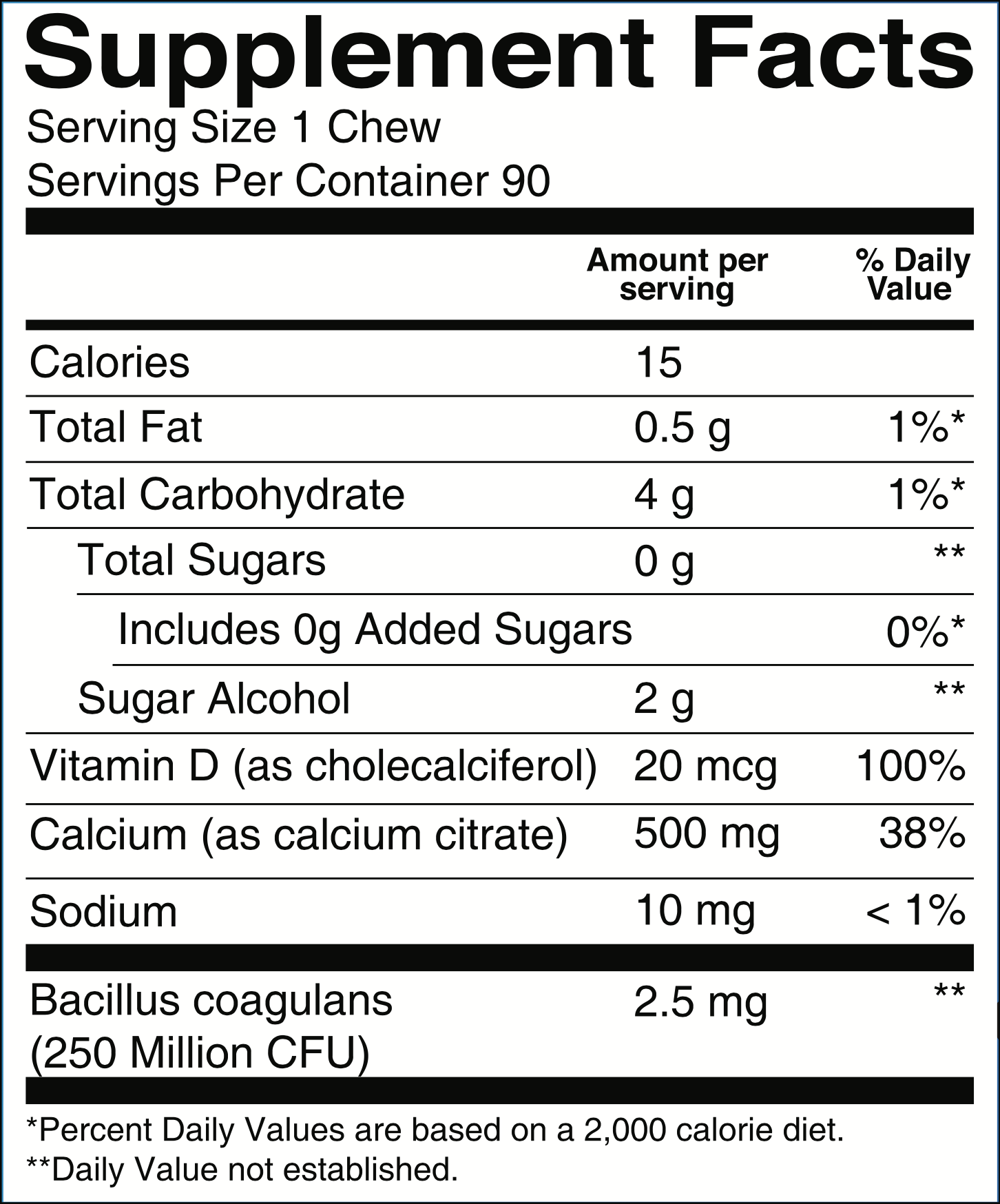 BariatricPal Sugar-Free Calcium Citrate Soft Chews 500mg with Probiotics - Blue Raspberry - High-quality Calcium by BariatricPal at BariatricPal Store