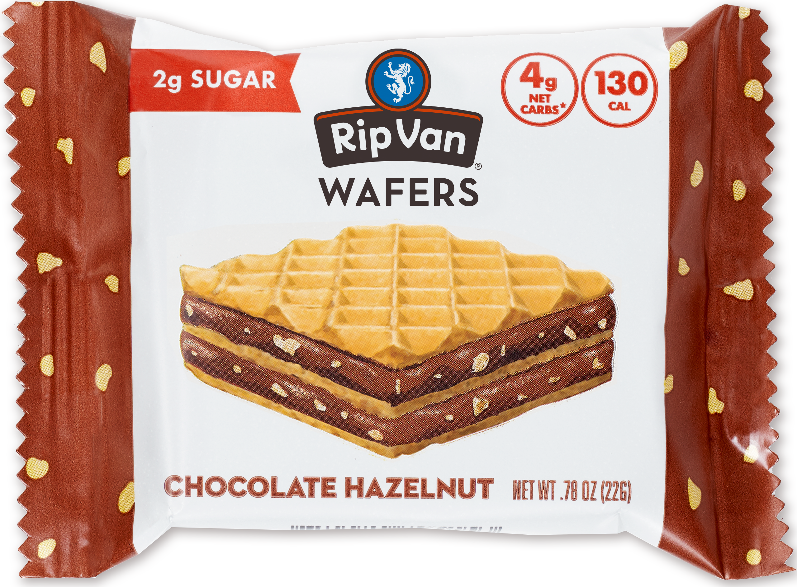 Wafer Snacks by Rip Van - Chocolate Hazelnut - High-quality Cakes & Cookies by Rip Van at BariatricPal Store