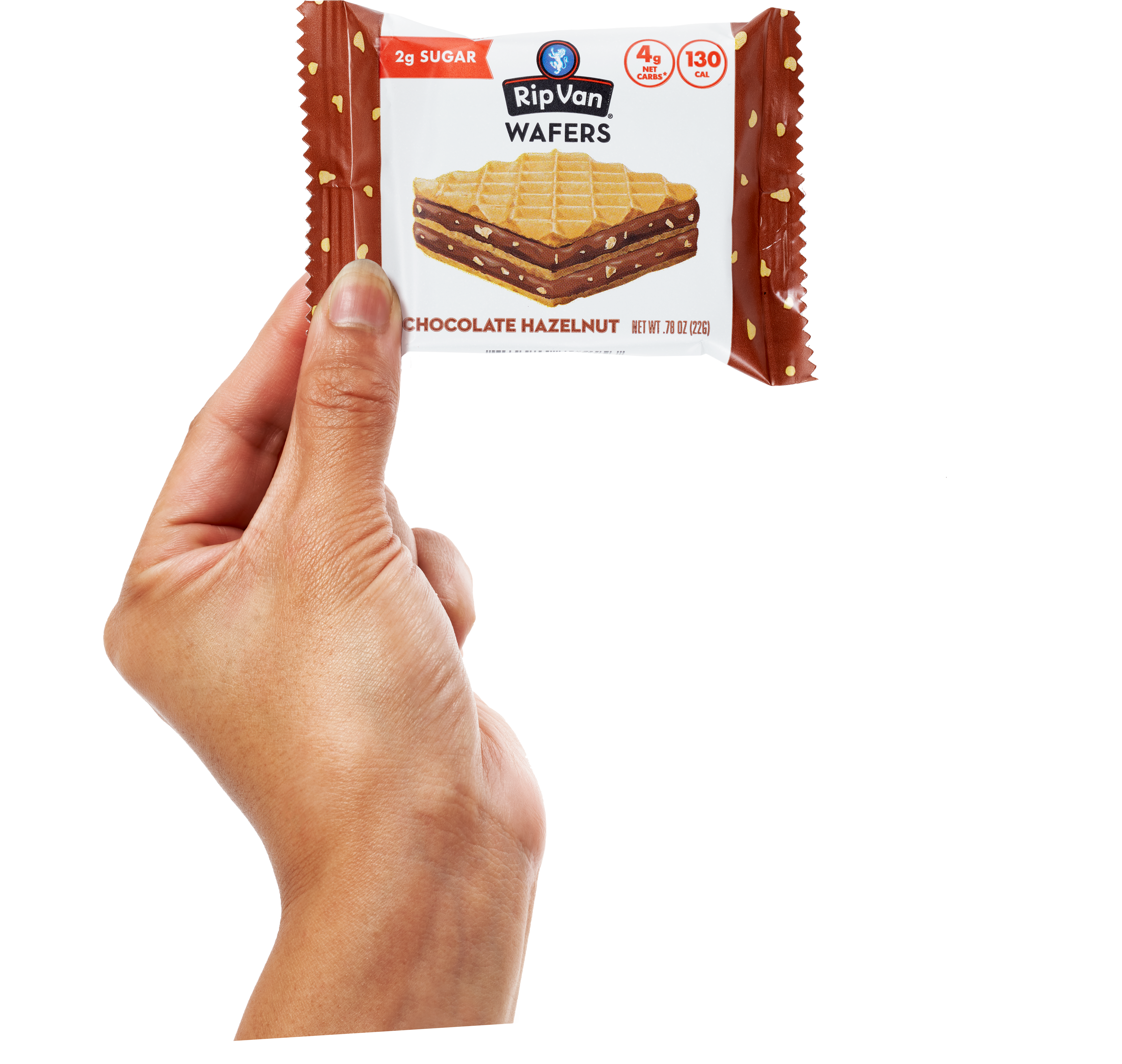 Wafer Snacks by Rip Van - Chocolate Hazelnut - High-quality Cakes & Cookies by Rip Van at BariatricPal Store