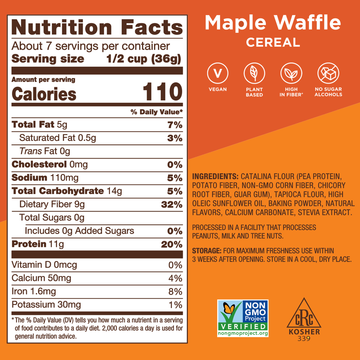 Catalina Crunch Keto Cereal - Maple Waffle - High-quality Cereal by Catalina Crunch at 