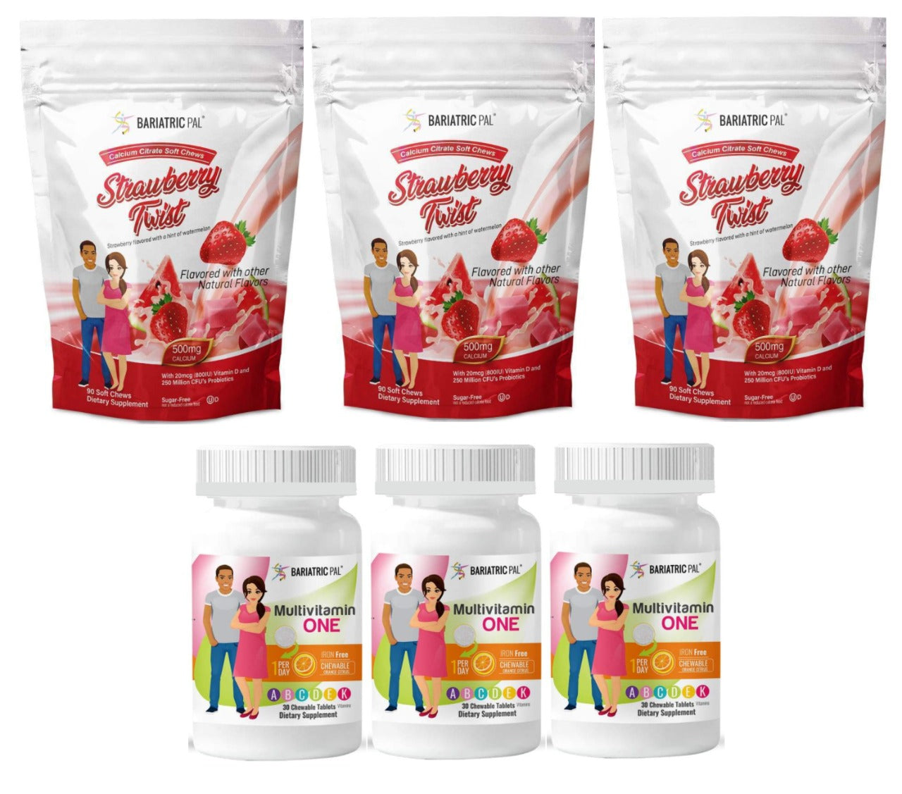 Gastric Sleeve Complete Bariatric Vitamin Pack by BariatricPal - Chewables - High-quality Vitamin Pack by BariatricPal at BariatricPal Store