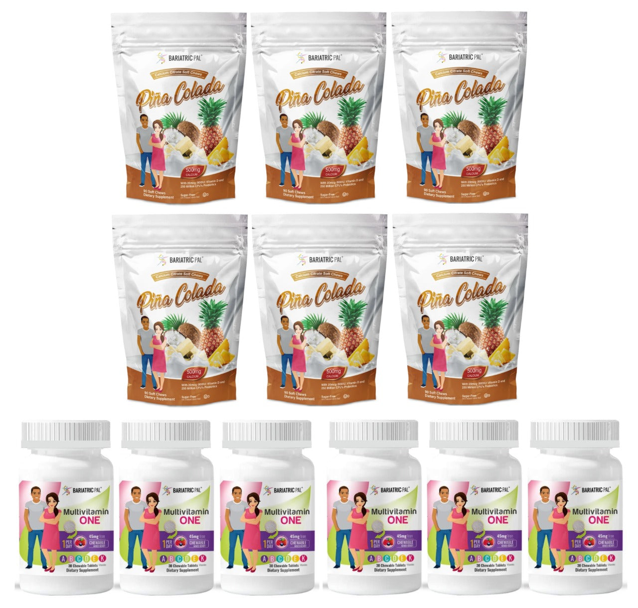 Gastric Sleeve Complete Bariatric Vitamin Pack by BariatricPal - Chewables - High-quality Vitamin Pack by BariatricPal at BariatricPal Store