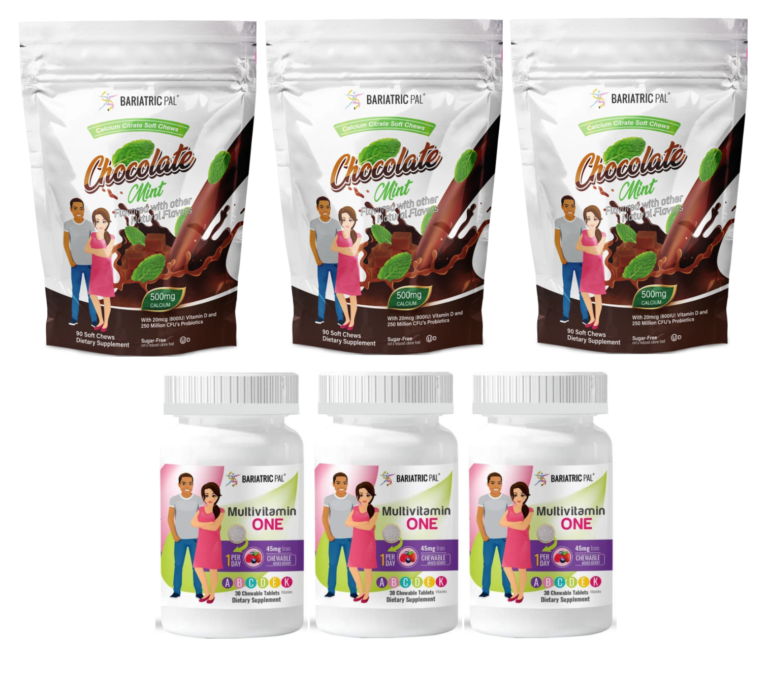 Gastric Band Complete Bariatric Vitamin Pack by BariatricPal - Chewables - High-quality Vitamin Pack by BariatricPal at BariatricPal Store