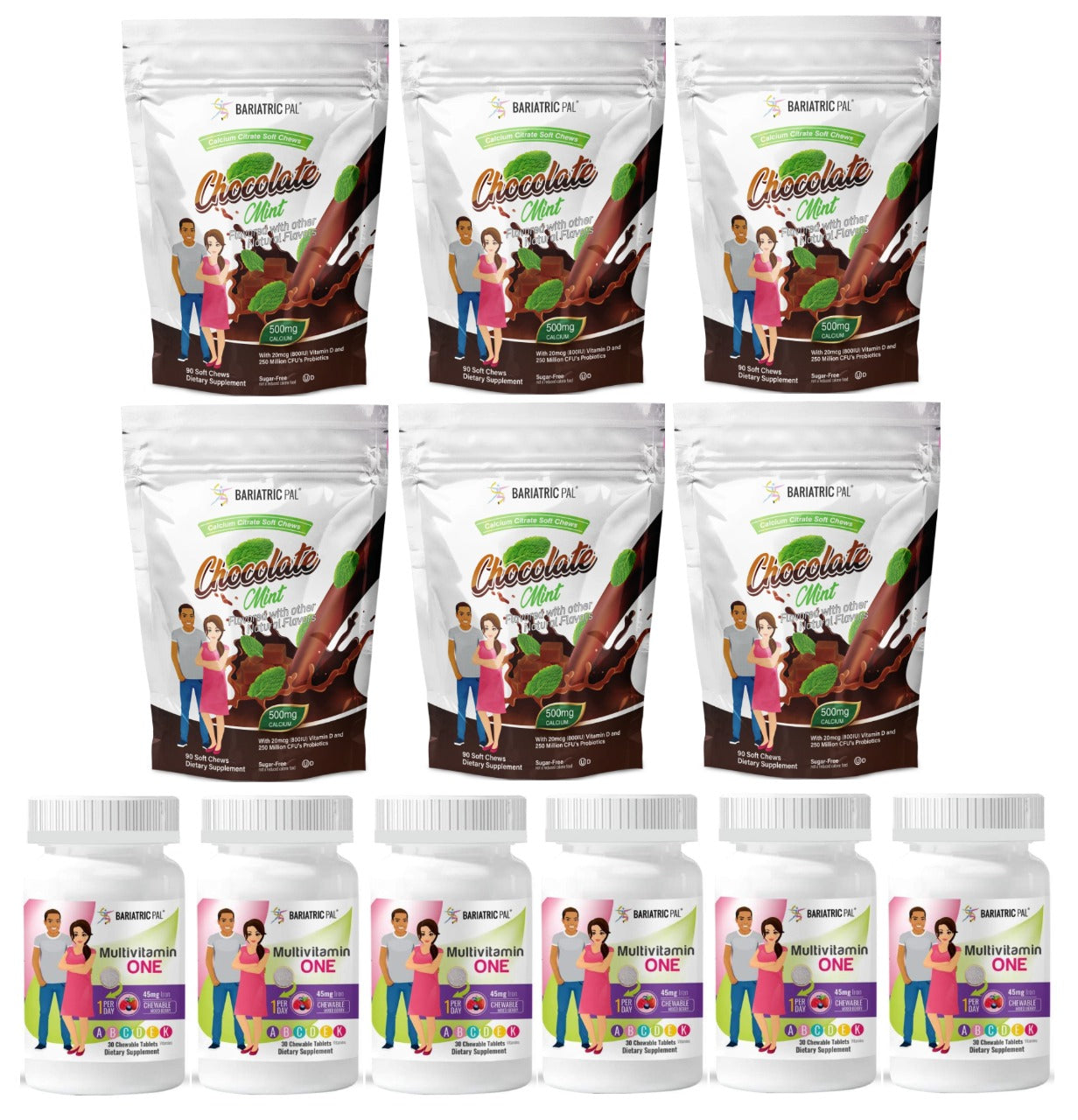 Gastric Sleeve Complete Bariatric Vitamin Pack by BariatricPal - Chewables - High-quality Vitamin Pack by BariatricPal at BariatricPal Store