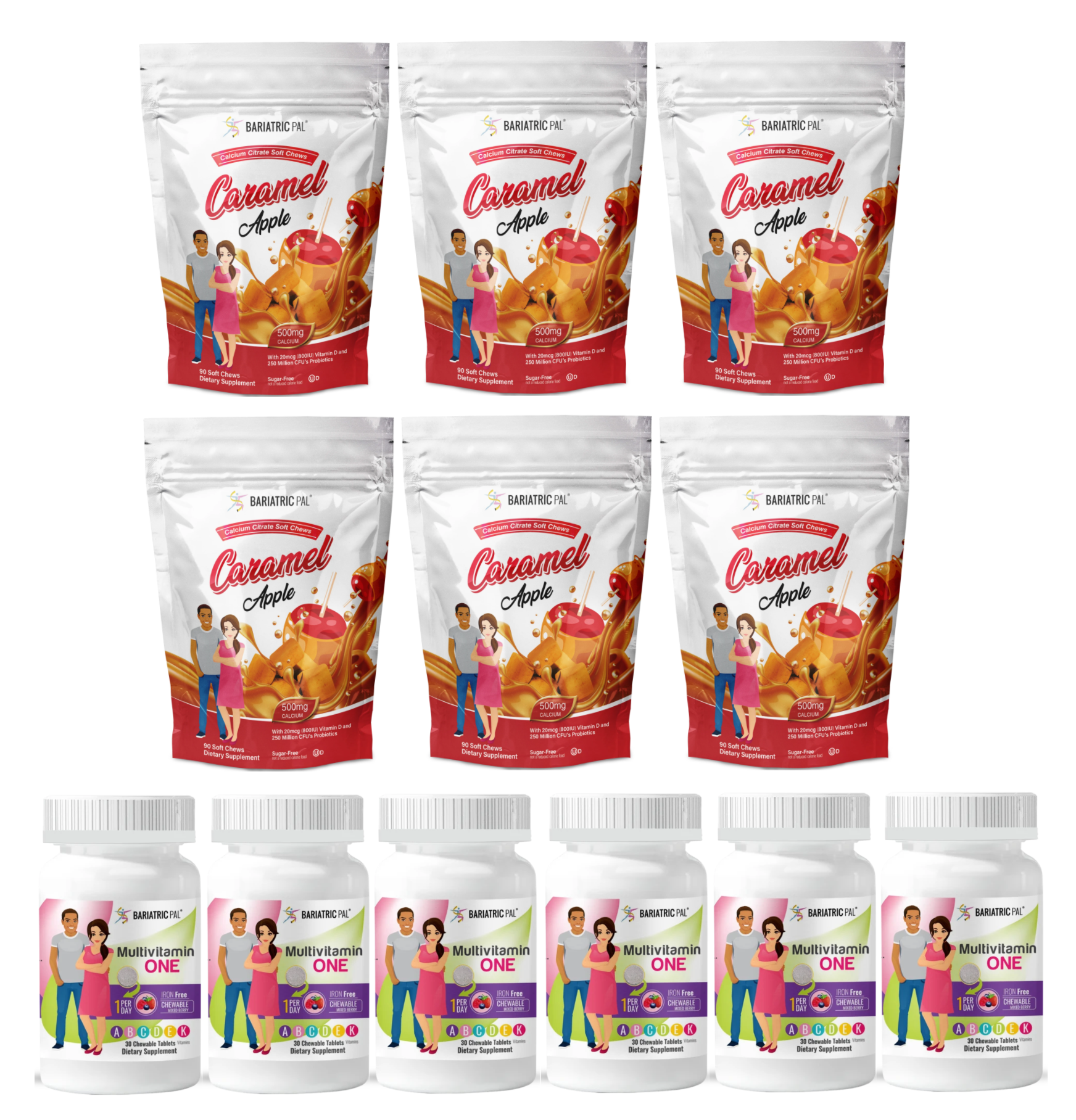 Gastric Sleeve Complete Bariatric Vitamin Pack by BariatricPal - Chewables - High-quality Vitamin Pack by BariatricPal at BariatricPal Store