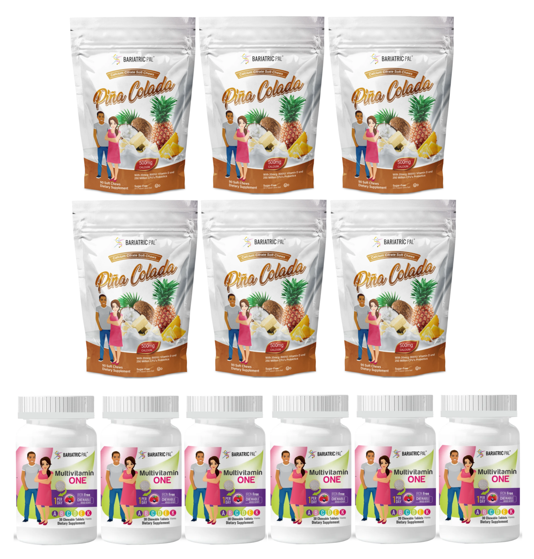 Gastric Sleeve Complete Bariatric Vitamin Pack by BariatricPal - Chewables - High-quality Vitamin Pack by BariatricPal at BariatricPal Store