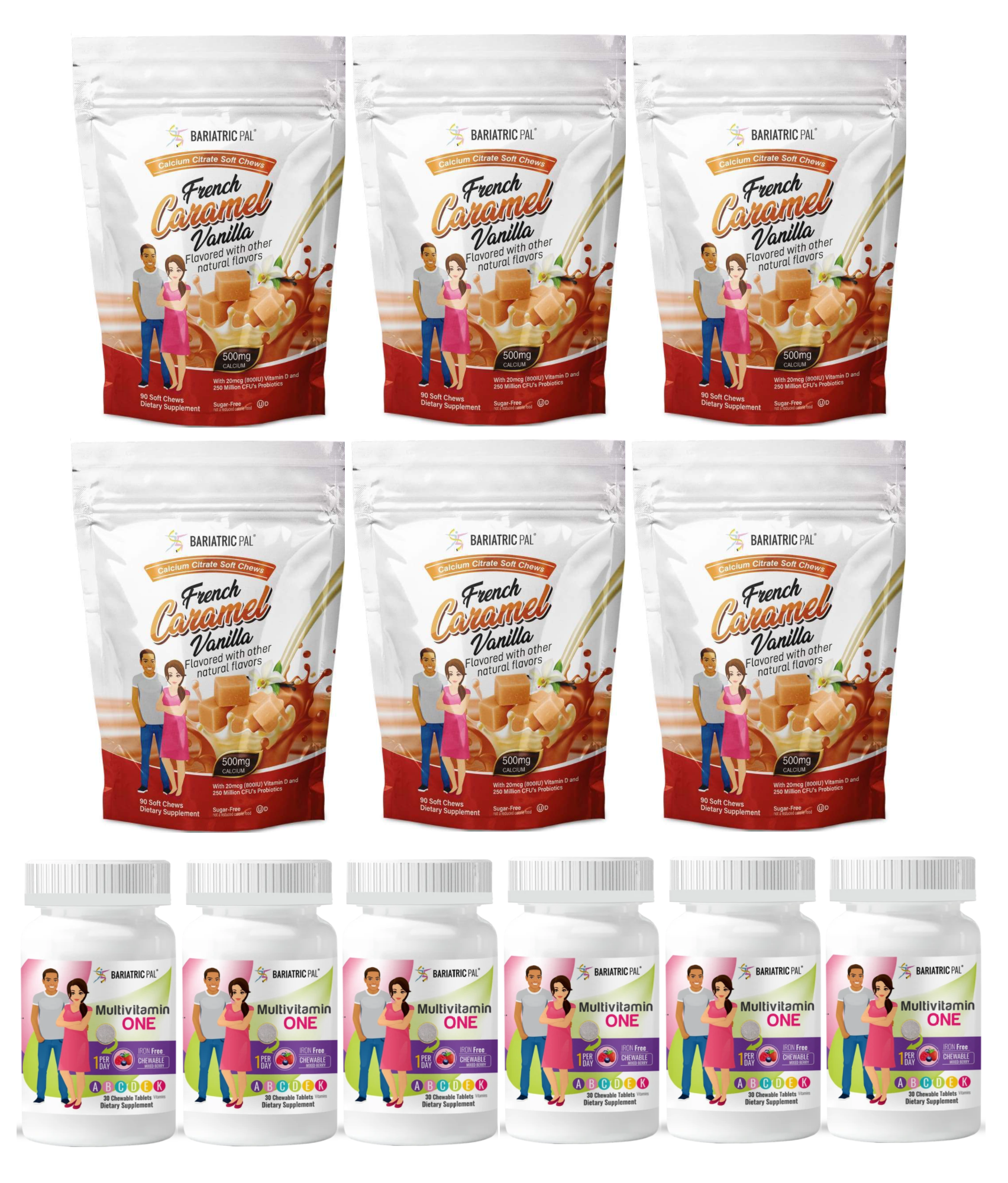 Gastric Sleeve Complete Bariatric Vitamin Pack by BariatricPal - Chewables - High-quality Vitamin Pack by BariatricPal at BariatricPal Store