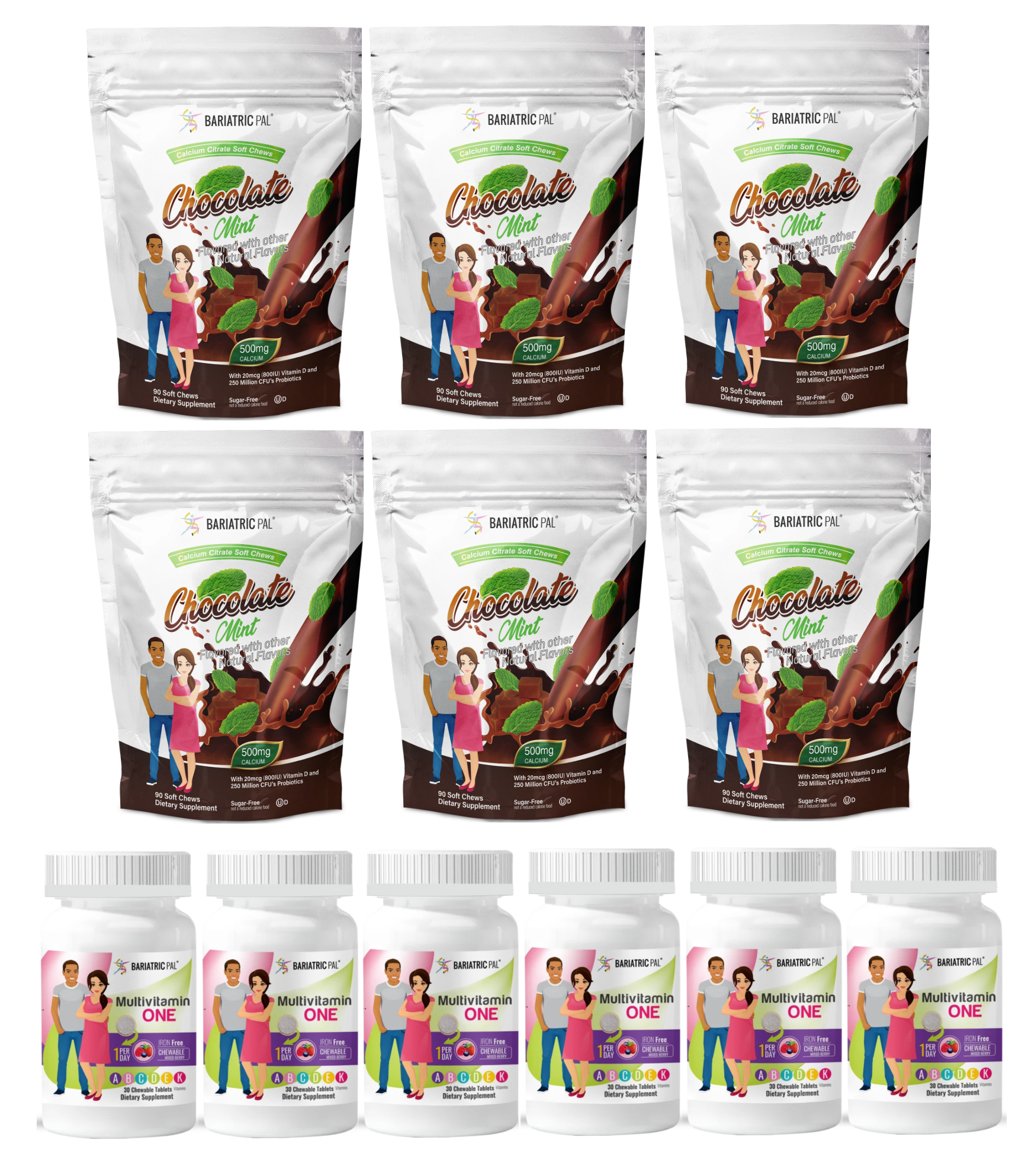 Gastric Sleeve Complete Bariatric Vitamin Pack by BariatricPal - Chewables - High-quality Vitamin Pack by BariatricPal at BariatricPal Store