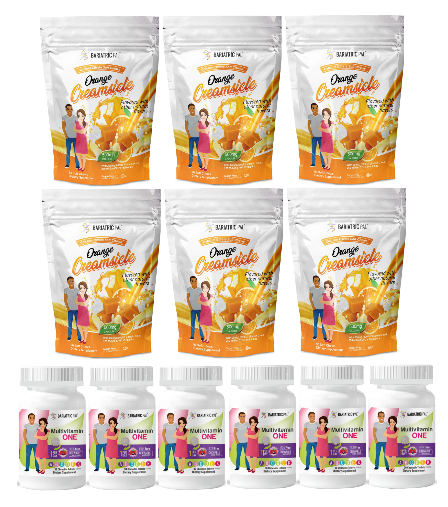 Gastric Sleeve Complete Bariatric Vitamin Pack by BariatricPal - Chewables - High-quality Vitamin Pack by BariatricPal at BariatricPal Store