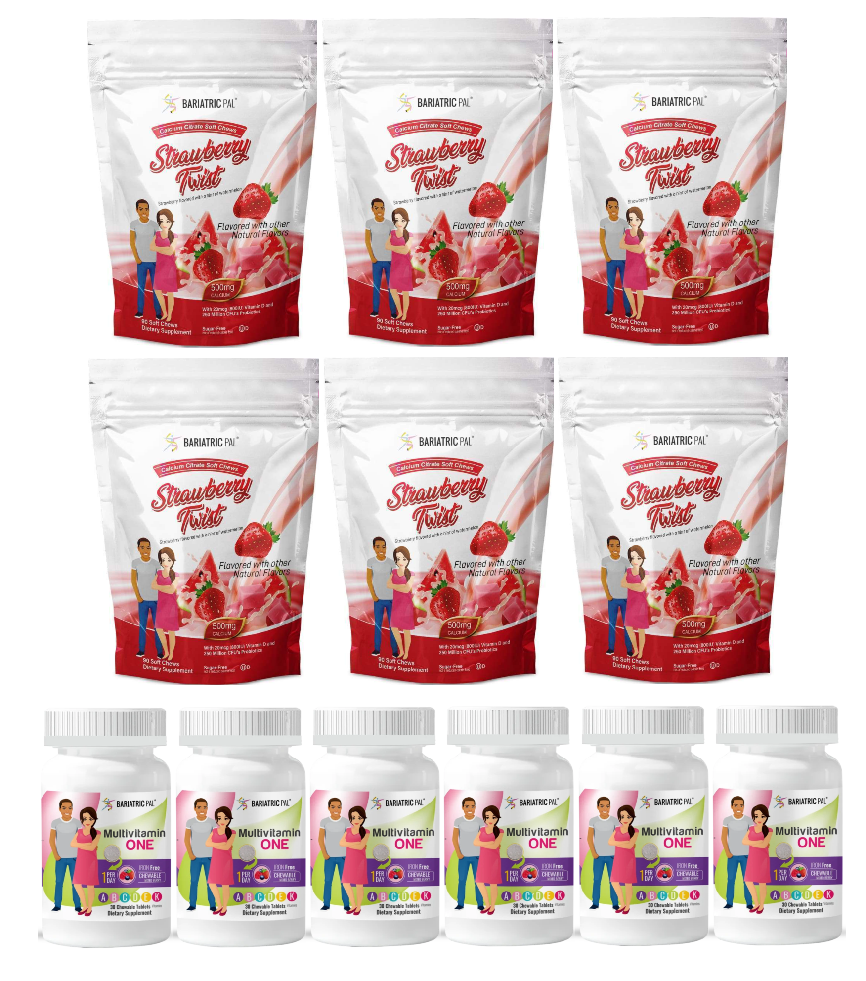 Gastric Sleeve Complete Bariatric Vitamin Pack by BariatricPal - Chewables - High-quality Vitamin Pack by BariatricPal at BariatricPal Store