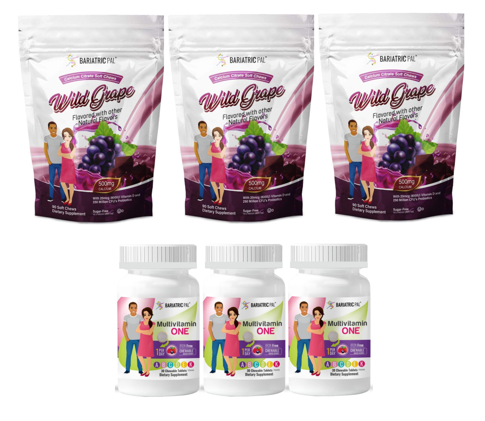 Gastric Bypass Complete Bariatric Vitamin Pack by BariatricPal - Chewables - High-quality by BariatricPal at BariatricPal Store