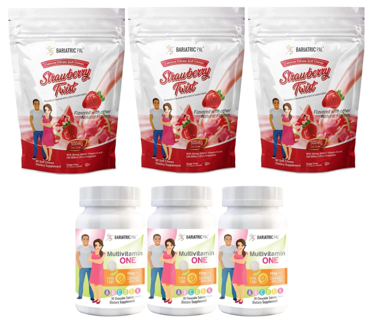 Gastric Band Complete Bariatric Vitamin Pack by BariatricPal - Chewables - High-quality Vitamin Pack by BariatricPal at BariatricPal Store