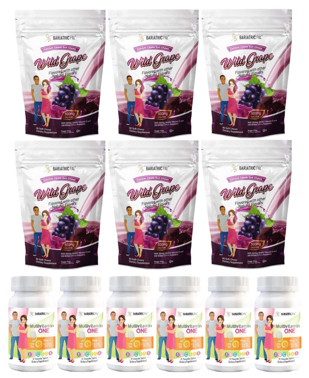 Gastric Sleeve Complete Bariatric Vitamin Pack by BariatricPal - Chewables - High-quality Vitamin Pack by BariatricPal at BariatricPal Store