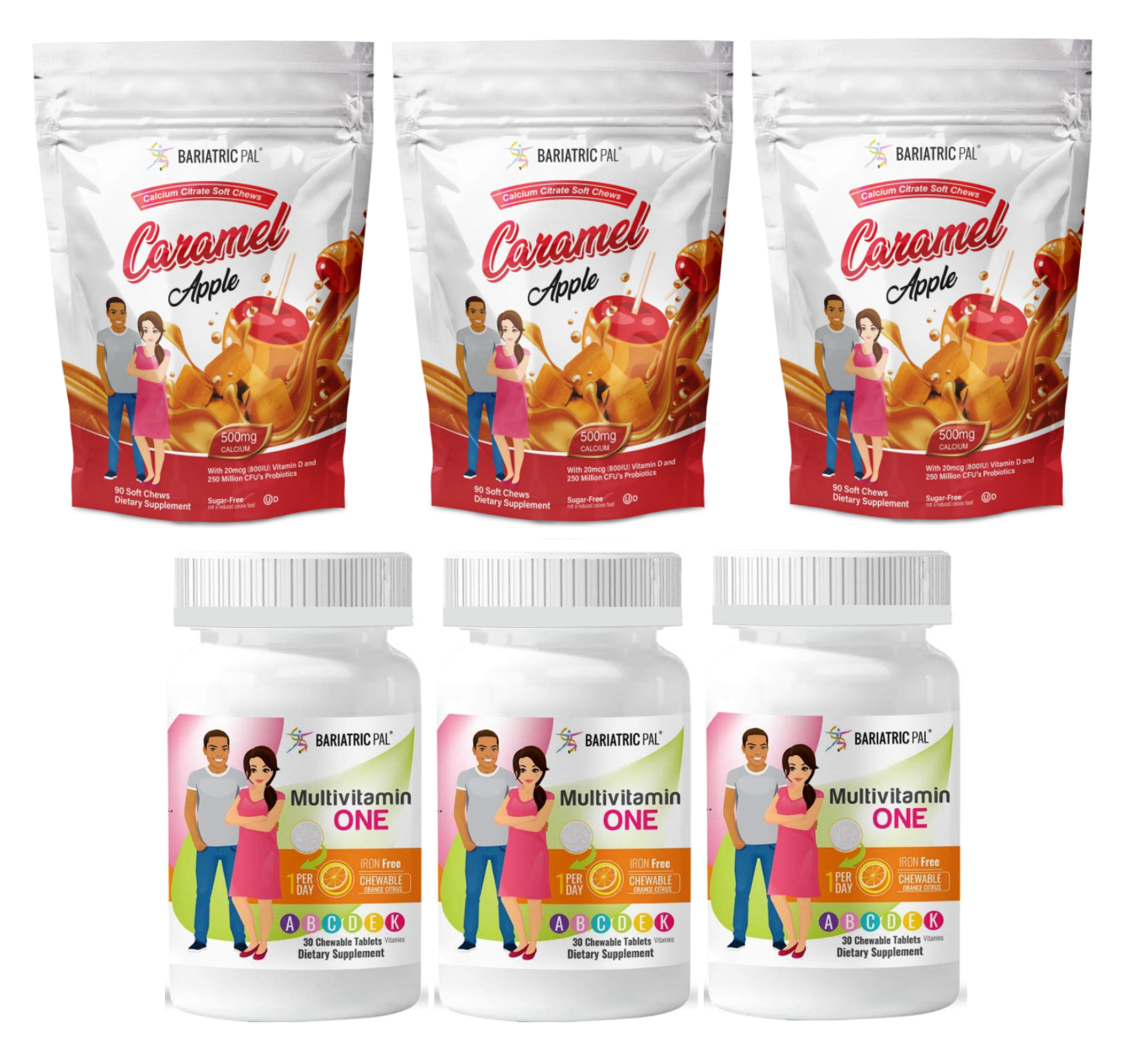 Gastric Band Complete Bariatric Vitamin Pack by BariatricPal - Chewables - High-quality Vitamin Pack by BariatricPal at BariatricPal Store