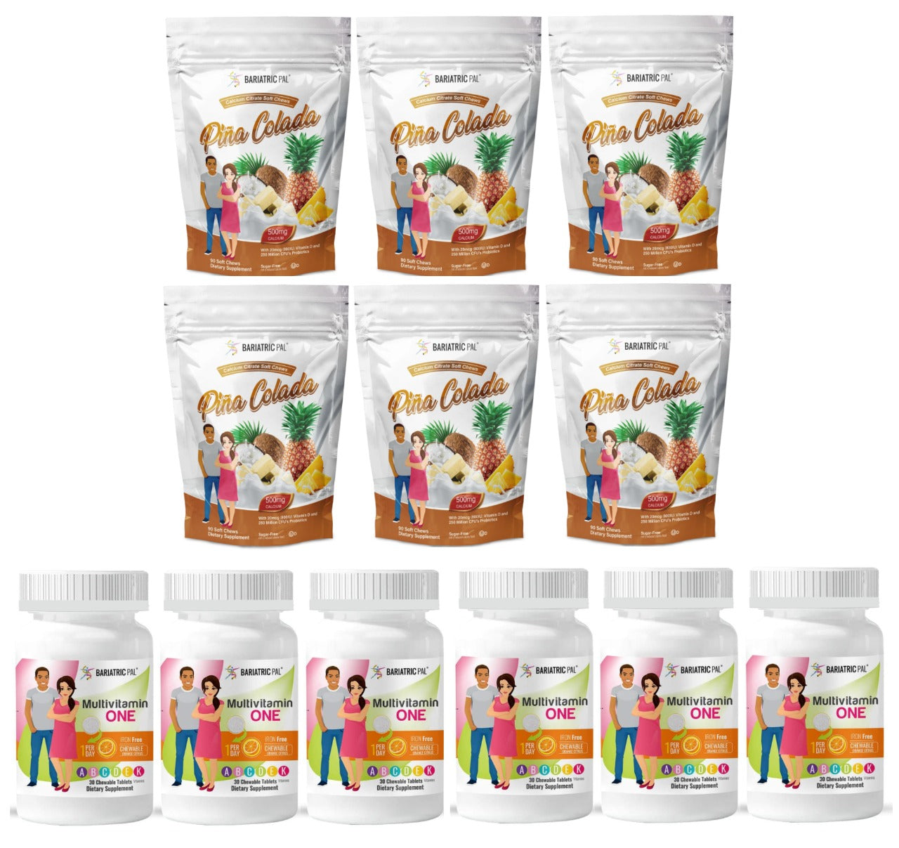 Gastric Sleeve Complete Bariatric Vitamin Pack by BariatricPal - Chewables - High-quality Vitamin Pack by BariatricPal at BariatricPal Store