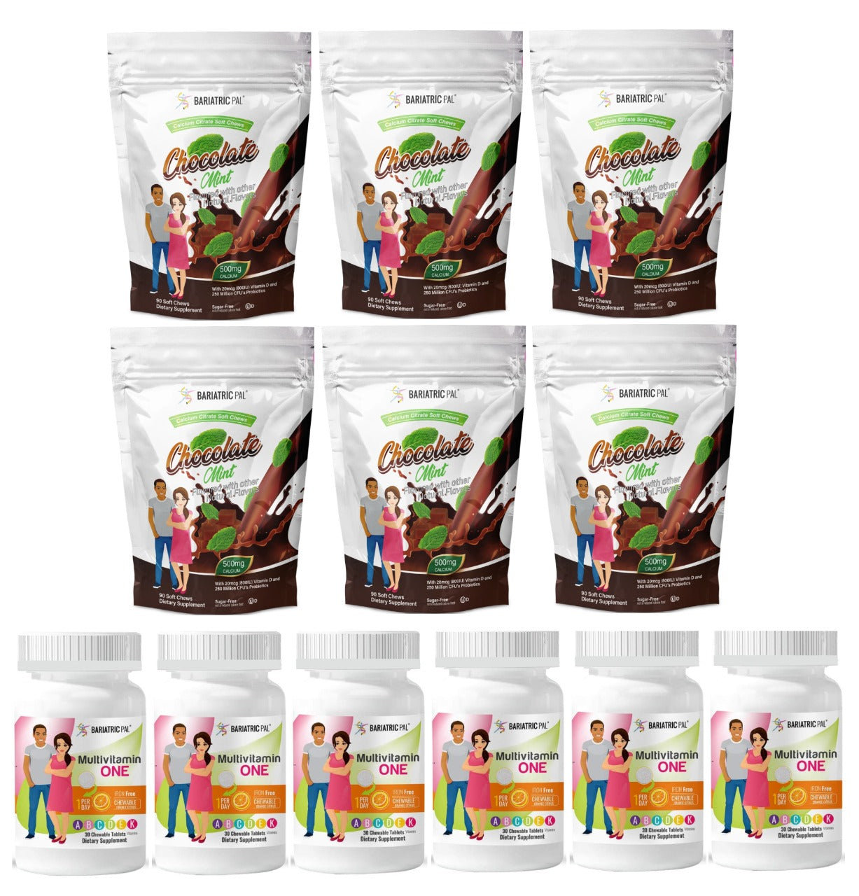 Gastric Sleeve Complete Bariatric Vitamin Pack by BariatricPal - Chewables - High-quality Vitamin Pack by BariatricPal at BariatricPal Store