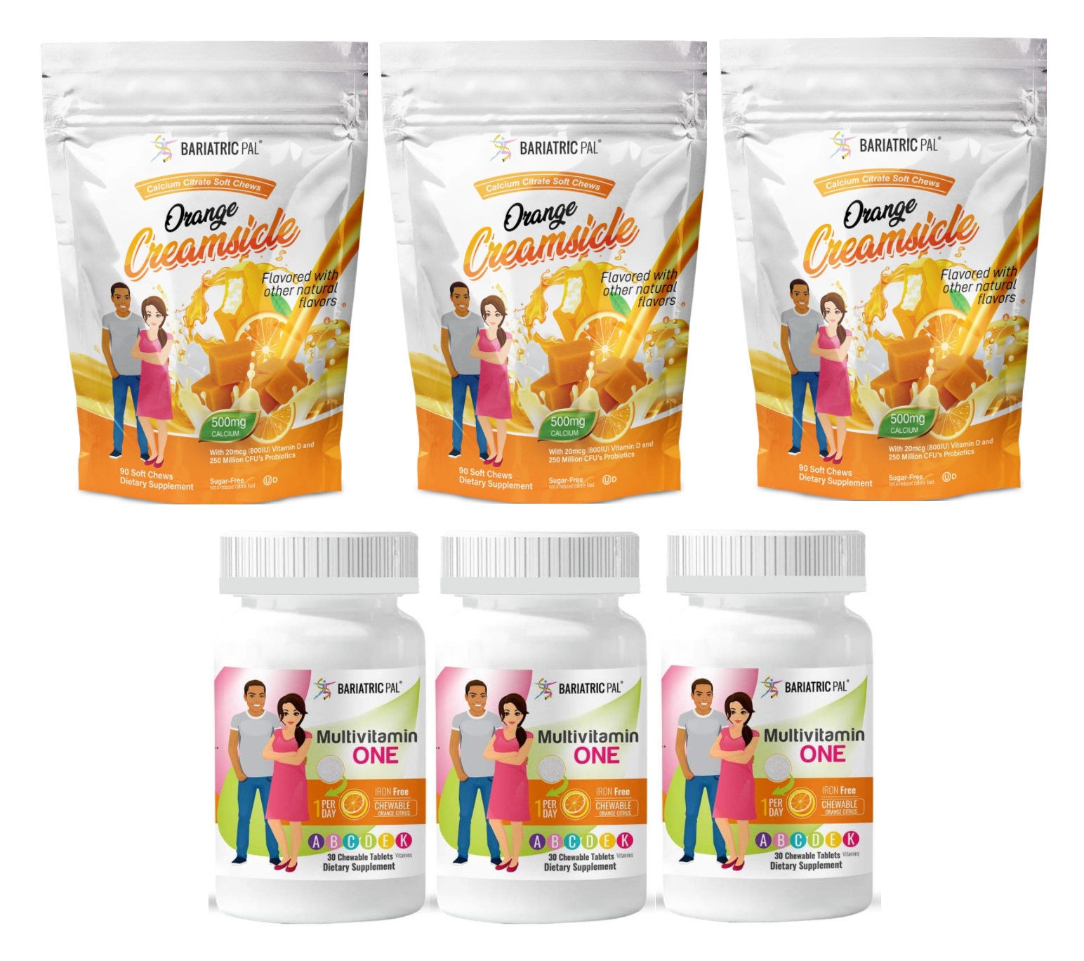 Gastric Band Complete Bariatric Vitamin Pack by BariatricPal - Chewables - High-quality Vitamin Pack by BariatricPal at BariatricPal Store