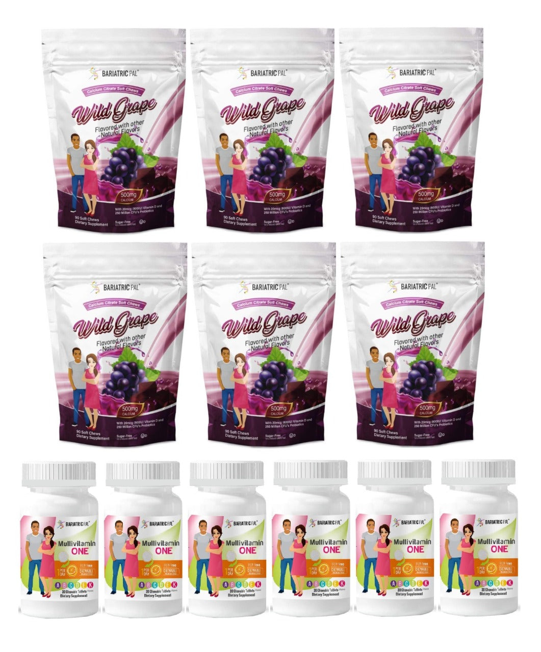 Gastric Sleeve Complete Bariatric Vitamin Pack by BariatricPal - Chewables - High-quality Vitamin Pack by BariatricPal at BariatricPal Store