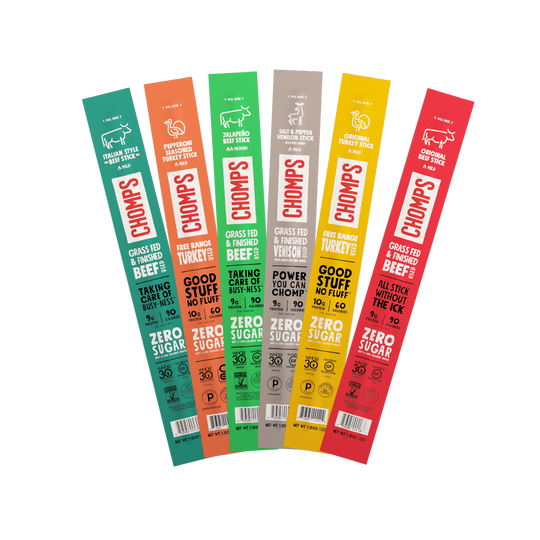 Chomps Meat Snack Sticks - Variety Pack - High-quality Meat Sticks by Chomps at BariatricPal Store