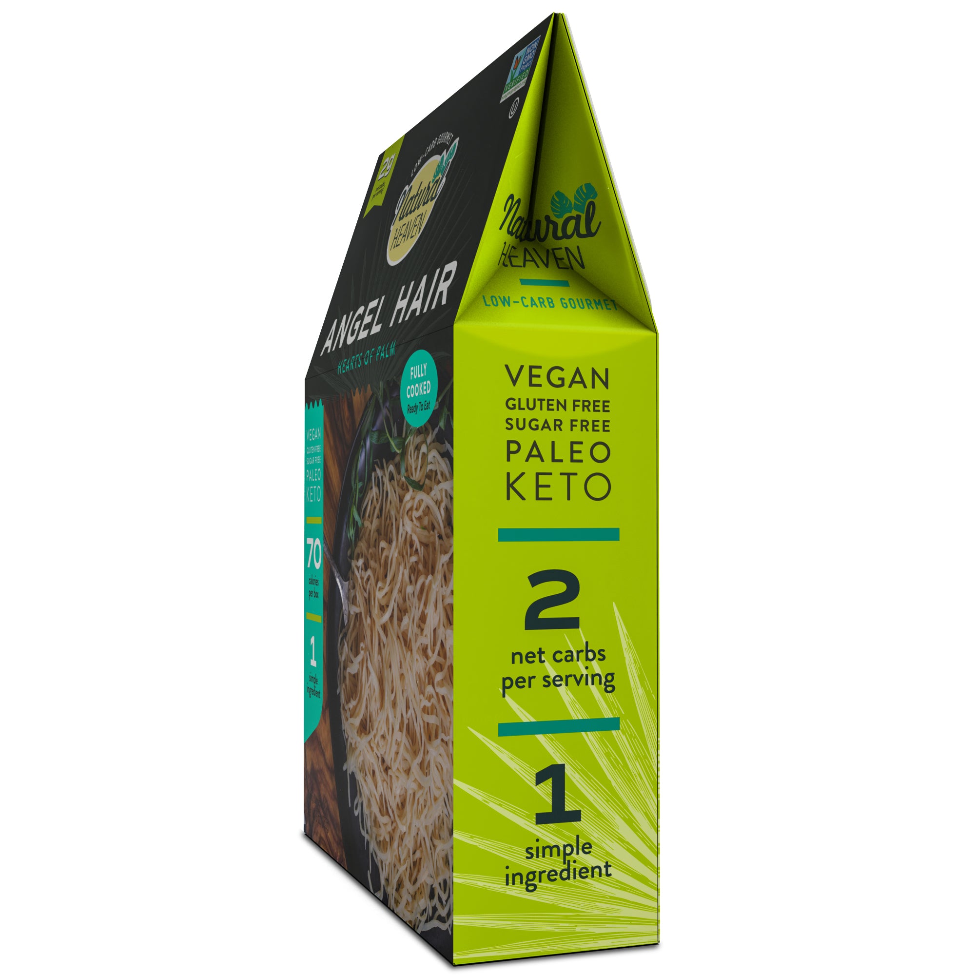 Ready Pasta Hearts of Palm Noodles by Natural Heaven - Angel Hair - High-quality Pasta by Natural Heaven at BariatricPal Store