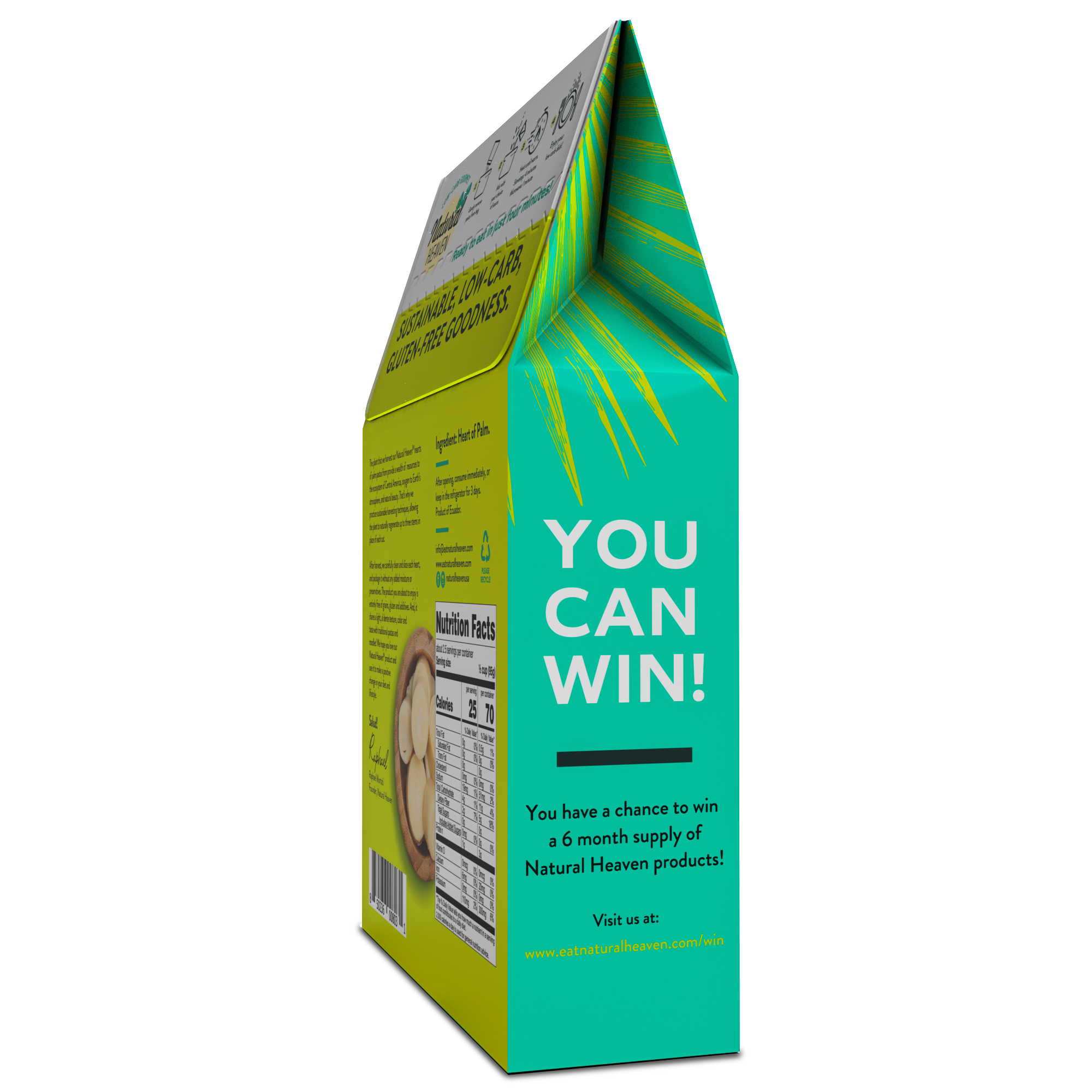 Veggie Pasta Hearts of Palm Noodles by Natural Heaven - Spaghetti - High-quality Pasta by Natural Heaven at BariatricPal Store