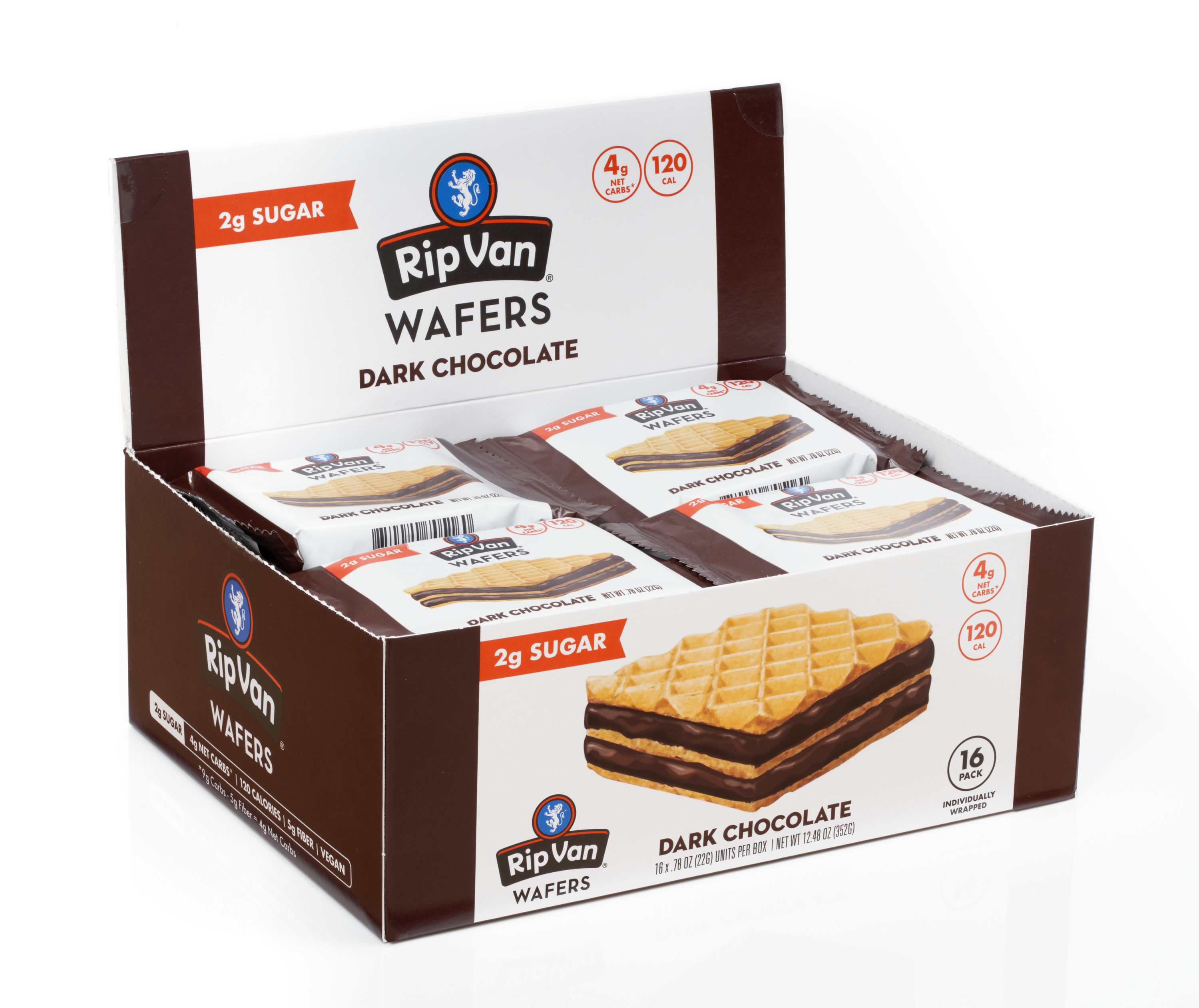 Wafer Snacks by Rip Van - Dark Chocolate - High-quality Cakes & Cookies by Rip Van at BariatricPal Store