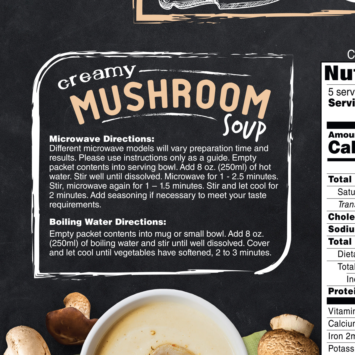 Inspire Creamy Mushroom Soup - 15g Protein by Bariatric Eating - High-quality Hot Meals by Bariatric Eating at BariatricPal Store