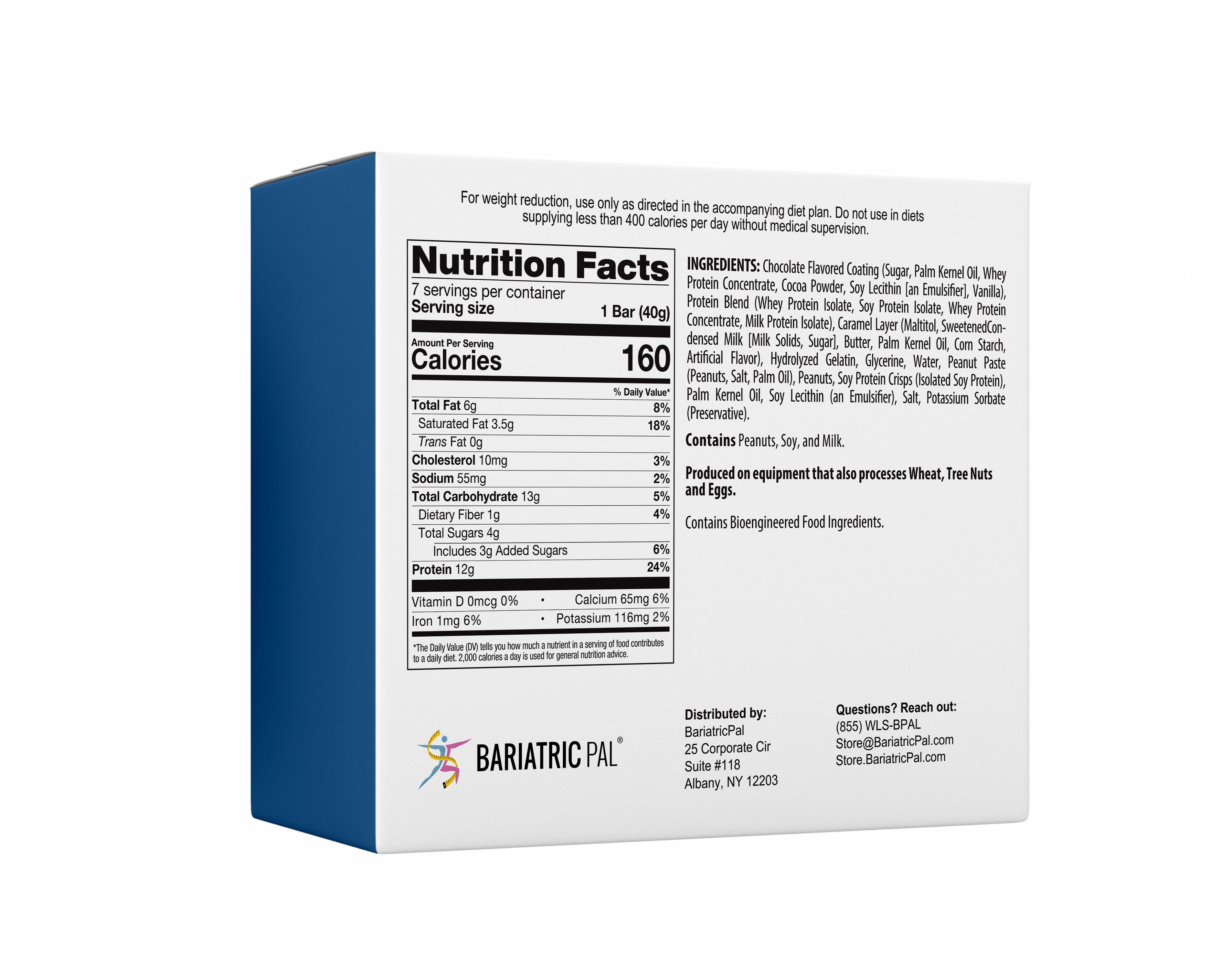 BariatricPal High Protein Bars - Caramel Nut - High-quality Protein Bars by BariatricPal at 