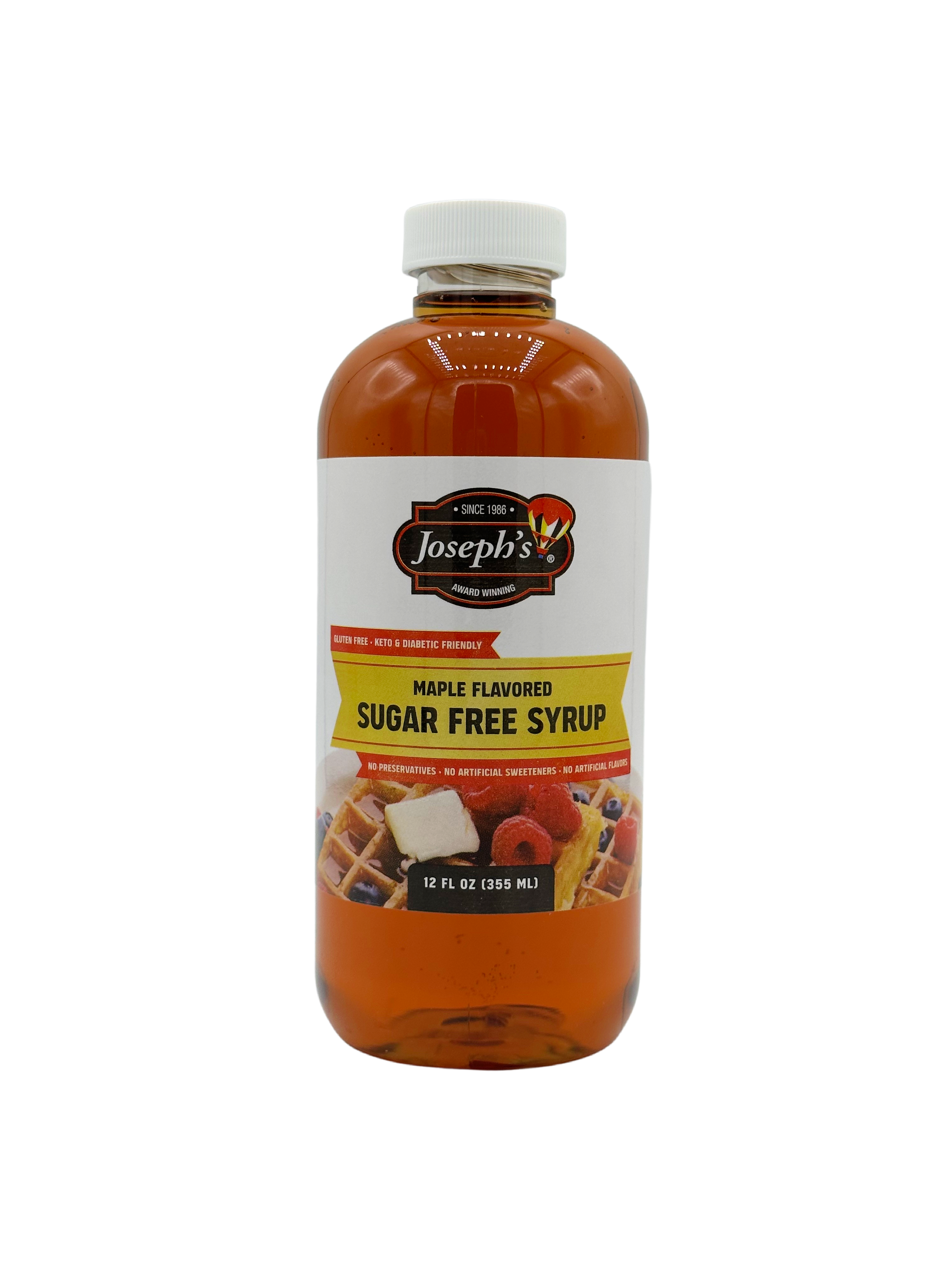 Joseph's Sugar-Free Maple Syrup (12 Fl. Oz) - High-quality Syrups by Joseph's at BariatricPal Store