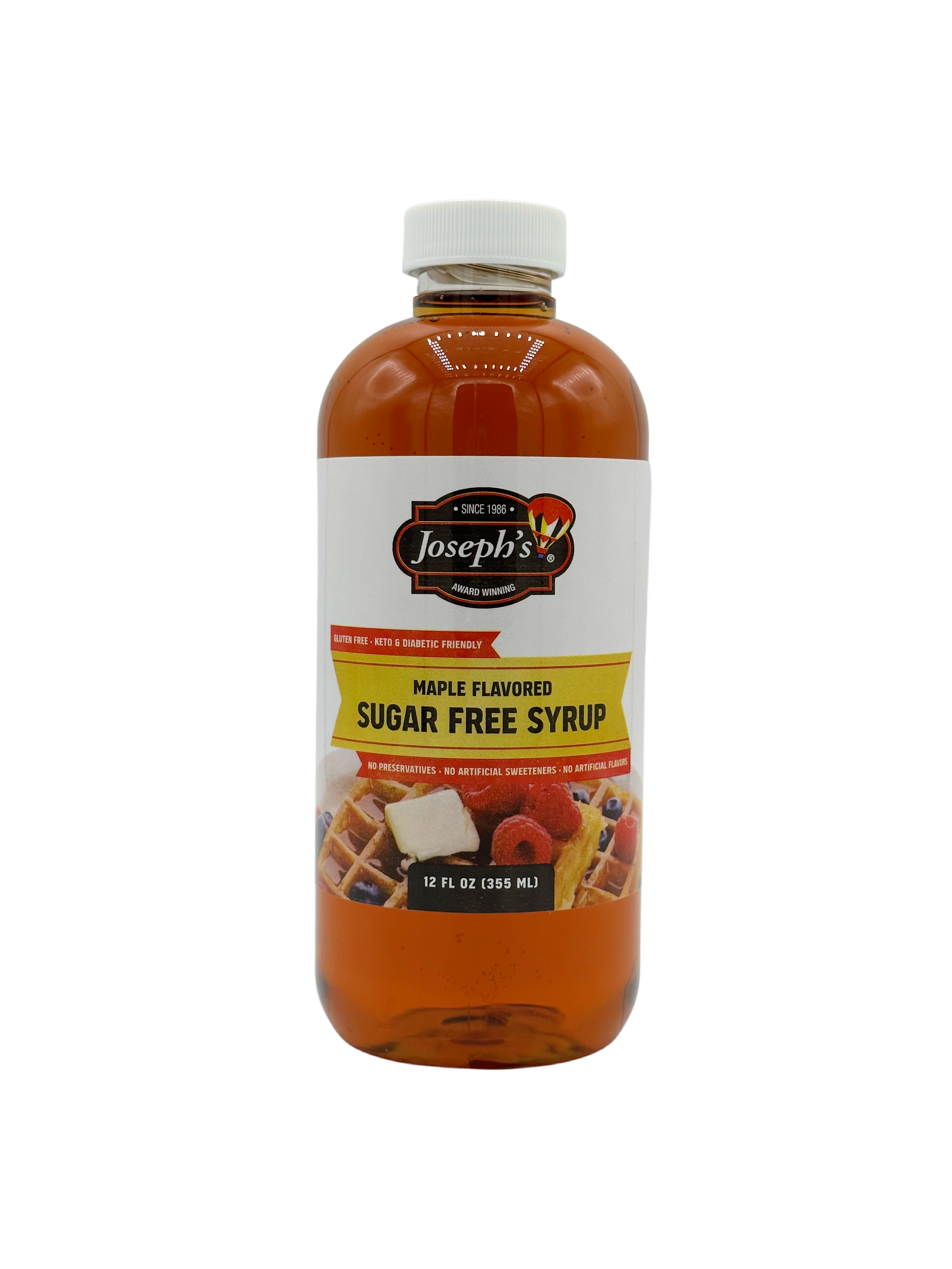 Joseph's Sugar-Free Maple Syrup (12 Fl. Oz) - High-quality Syrups by Joseph's at 