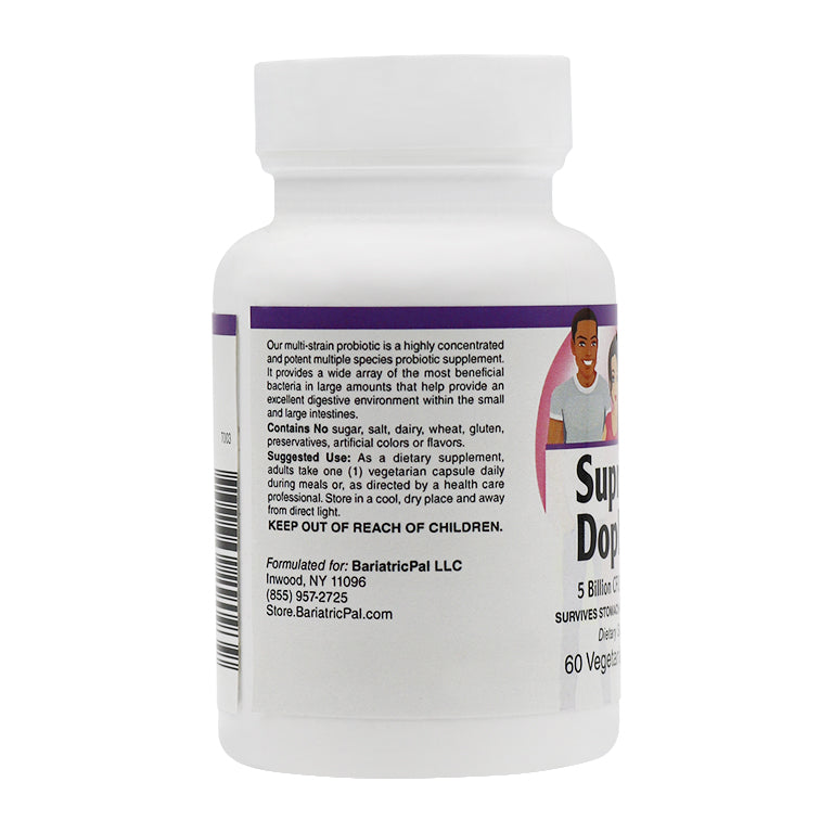 Suprema Dophilus Prebiotic & Probiotic Gastrointestinal & Immune Health 5 Billion CFU Vegetarian Capsules (60ct) by BariatricPal - High-quality Probiotic by BariatricPal at BariatricPal Store