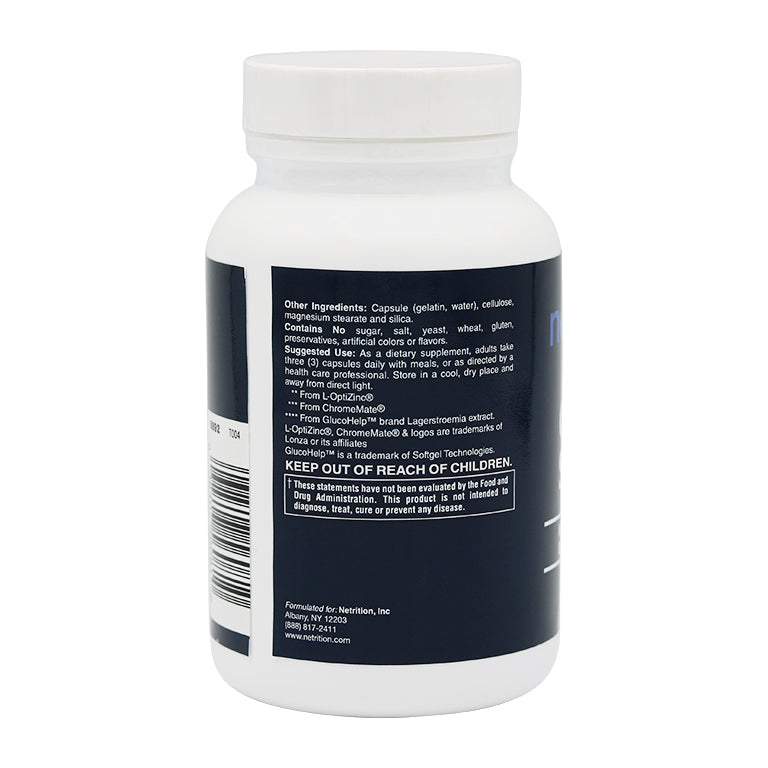 Glucose Support Caps 60's by Netrition - High-quality Glucose Support by Netrition at 