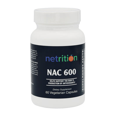 NAC - N-acetyl-L-cysteine by Netrition - High-quality Antioxidants by Netrition at BariatricPal Store