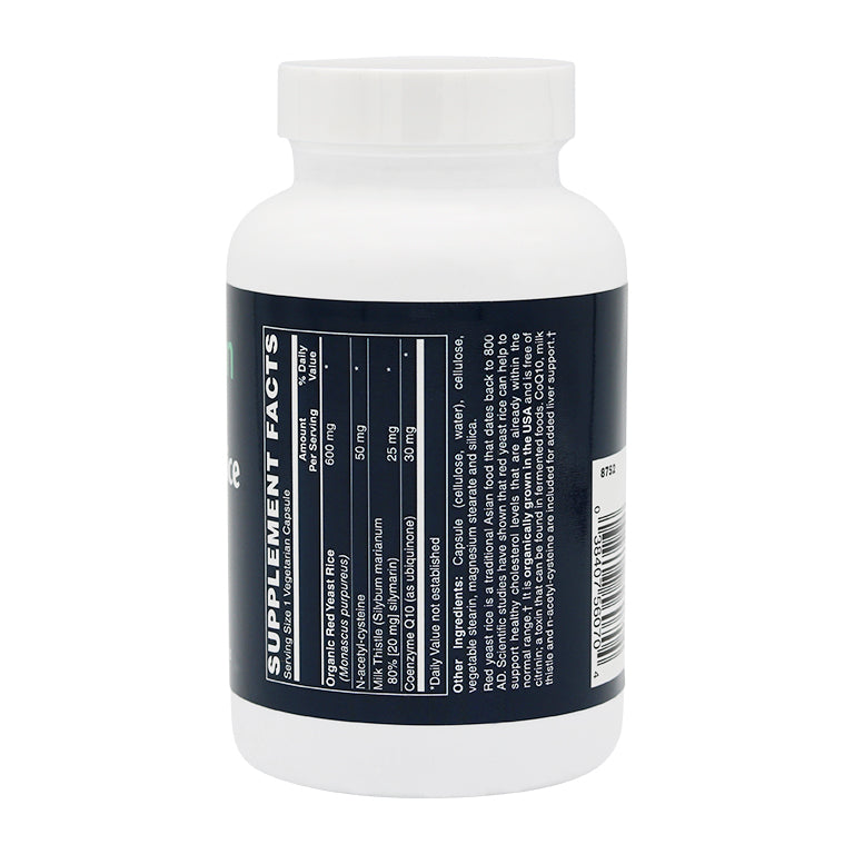 Red Yeast Rice Plus w/ CoQ10, NAC & Milk Thistle Vegetarian Capsules (120) by Netrition - High-quality Vitamins by Netrition at BariatricPal Store