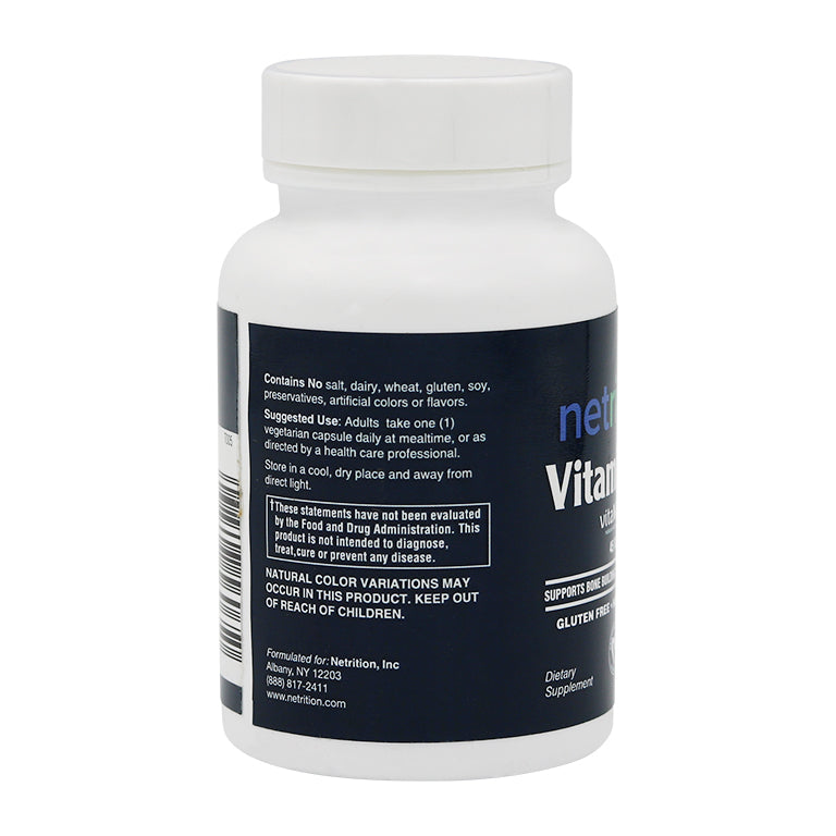 Vitamin K2 Vcaps 60's by Netrition - High-quality Vitamins by Netrition at BariatricPal Store