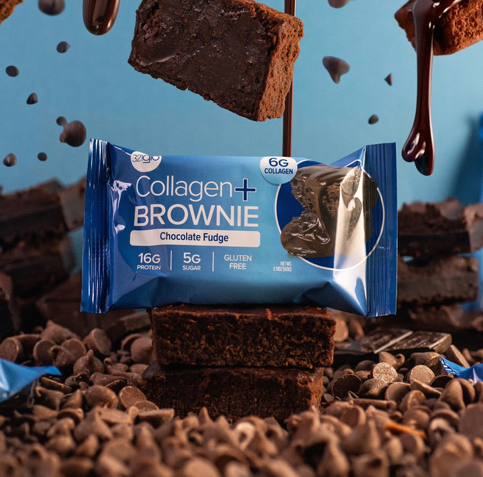 321Glo Collagen+Brownie - Chocolate Fudge - High-quality Cakes & Cookies by 321Glo at 