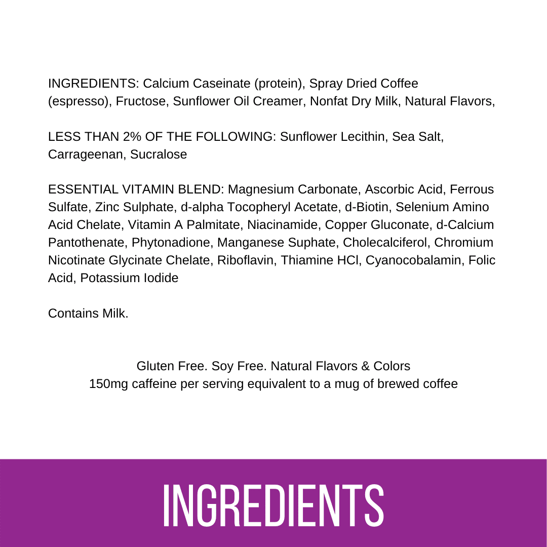 Click Coffee & Protein Powder Bag - Caramel - High-quality Protein Powder Tubs by Click at BariatricPal Store