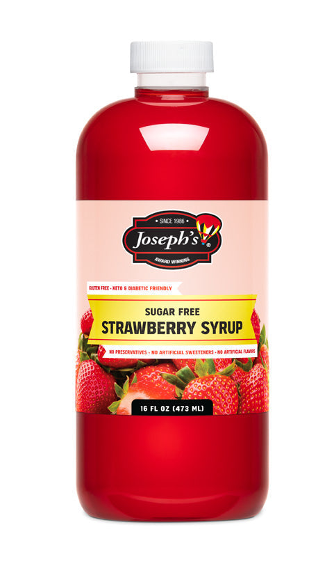 Joseph's Sugar Free Strawberry Syrup 16 fl oz - High-quality Breakfast Foods by Joseph's at BariatricPal Store