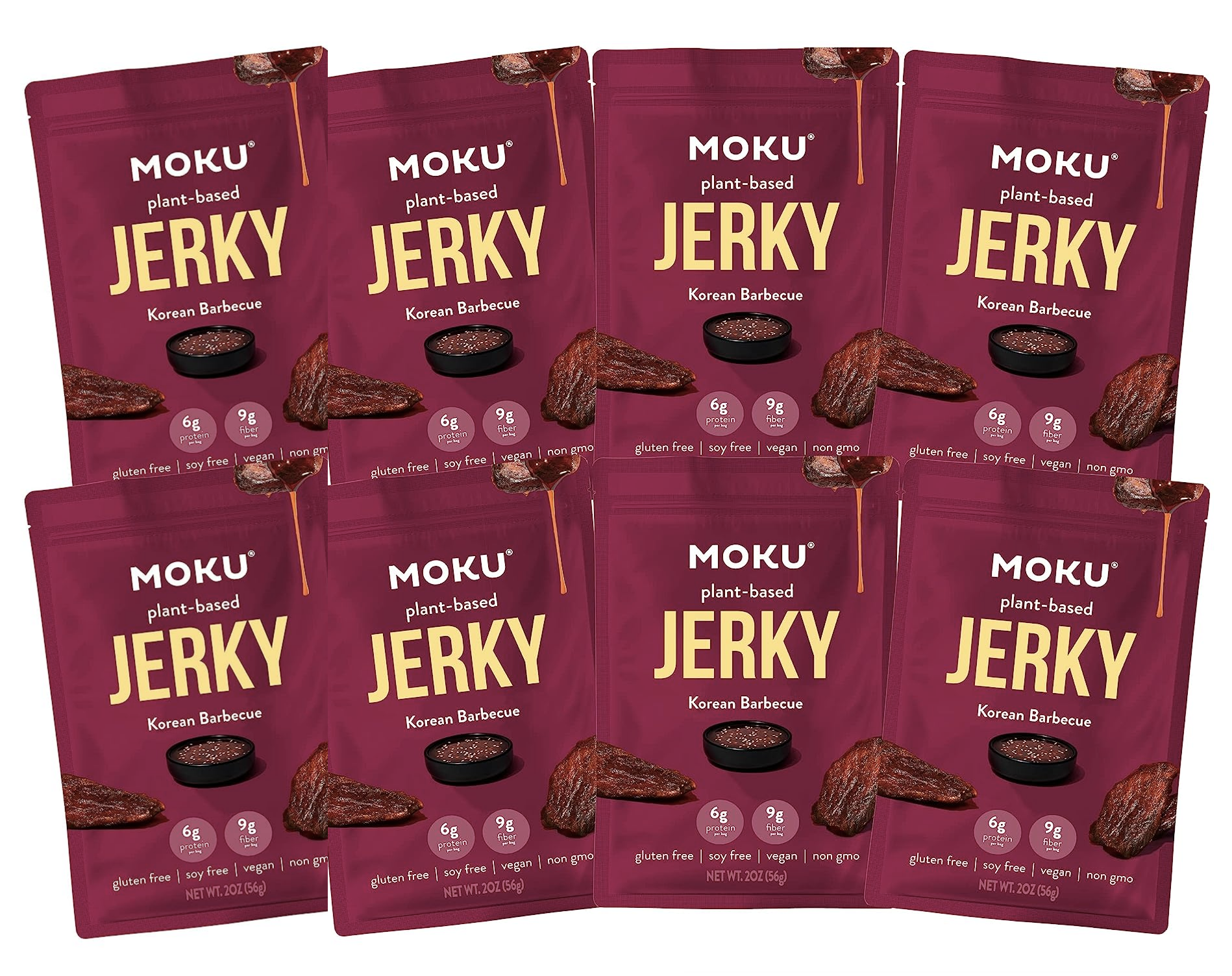 Plant-Based Mushroom Jerky by Moku Foods - Korean BBQ - High-quality Jerky by Moku Foods at BariatricPal Store
