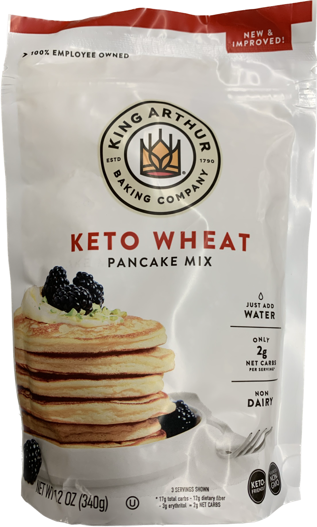 King Arthur Baking Co. Keto Wheat Pancake Mix 12 oz - High-quality Breakfast Foods by King Arthur Baking Co. at 