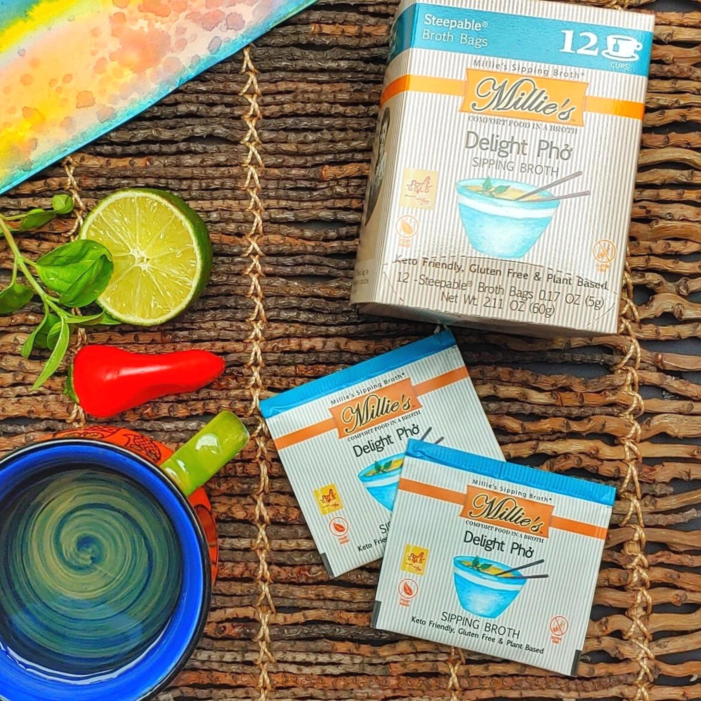 Millie's Sipping Broth - Delight Pho - High-quality Broth by Millie's at BariatricPal Store