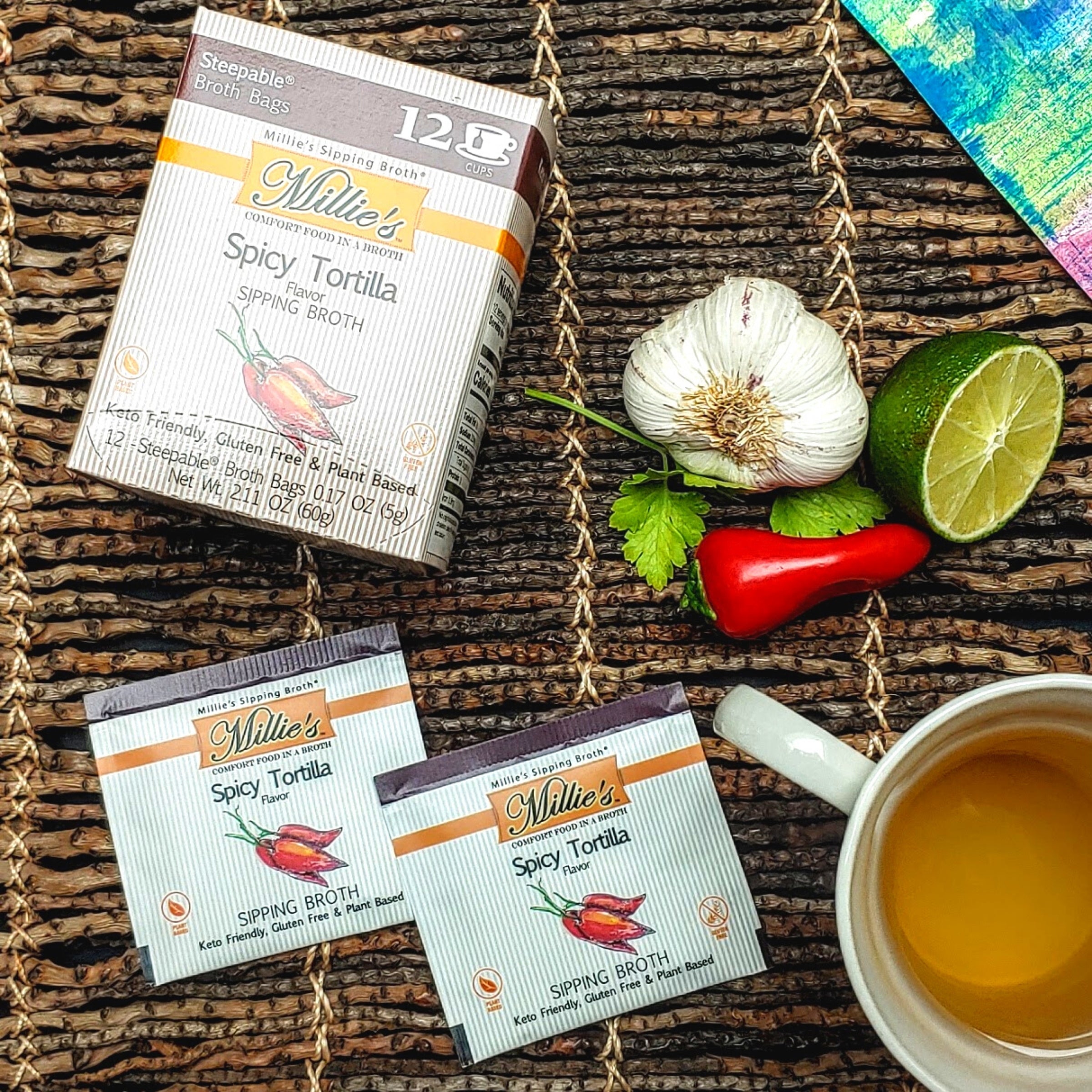 Millie's Sipping Broth - Spicy Tortilla - High-quality Broth by Millie's at BariatricPal Store