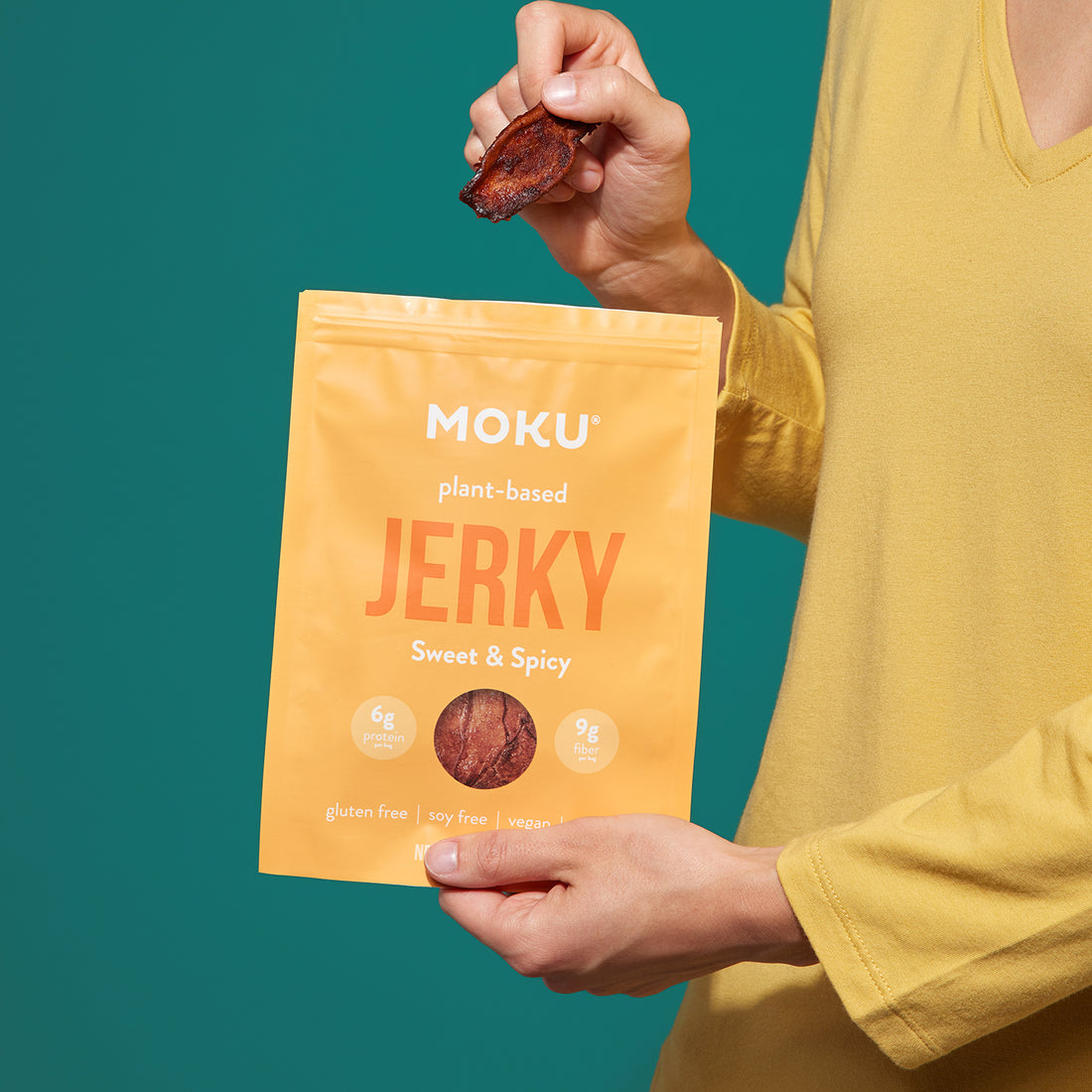 Plant-Based Mushroom Jerky by Moku Foods - Sweet & Spicy