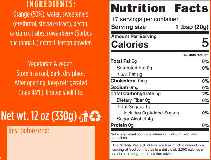 #Flavor_Orange Marmalade #Size_12 oz