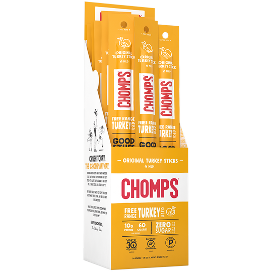 Chomps Meat Snack Sticks - Original Turkey