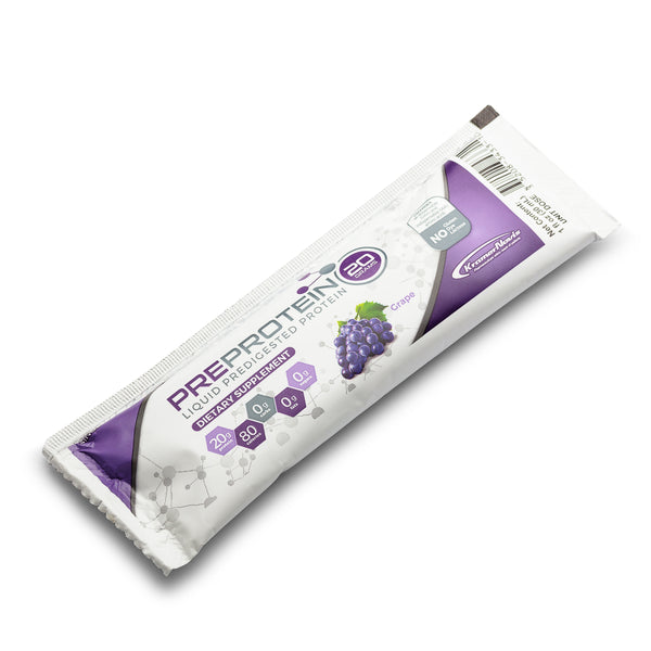 Pre-Protein® 20 Liquid Predigested Protein 1oz Packet - Grape - High-quality Liquid Protein by Pre-Protein at 