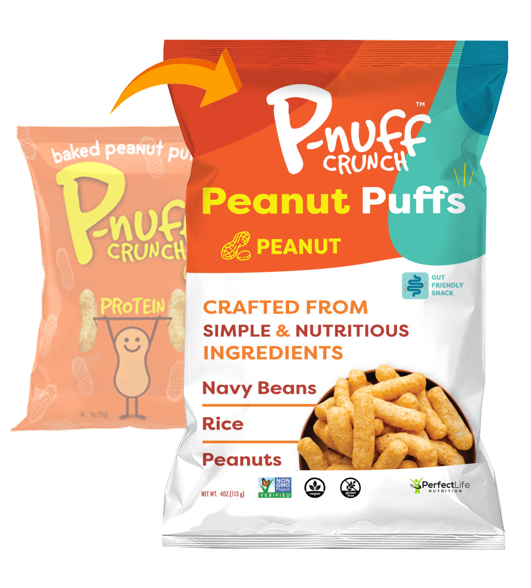 Baked Peanut Puff Snack by P-Nuff Crunch - Variety Pack - High-quality Protein Puffs by P-Nuff Crunch at 