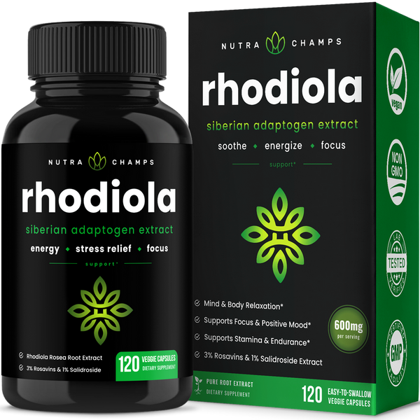 Rhodiola Rosea Capsules by NutraChamps - High-quality Energy Supplement by NutraChamps at 