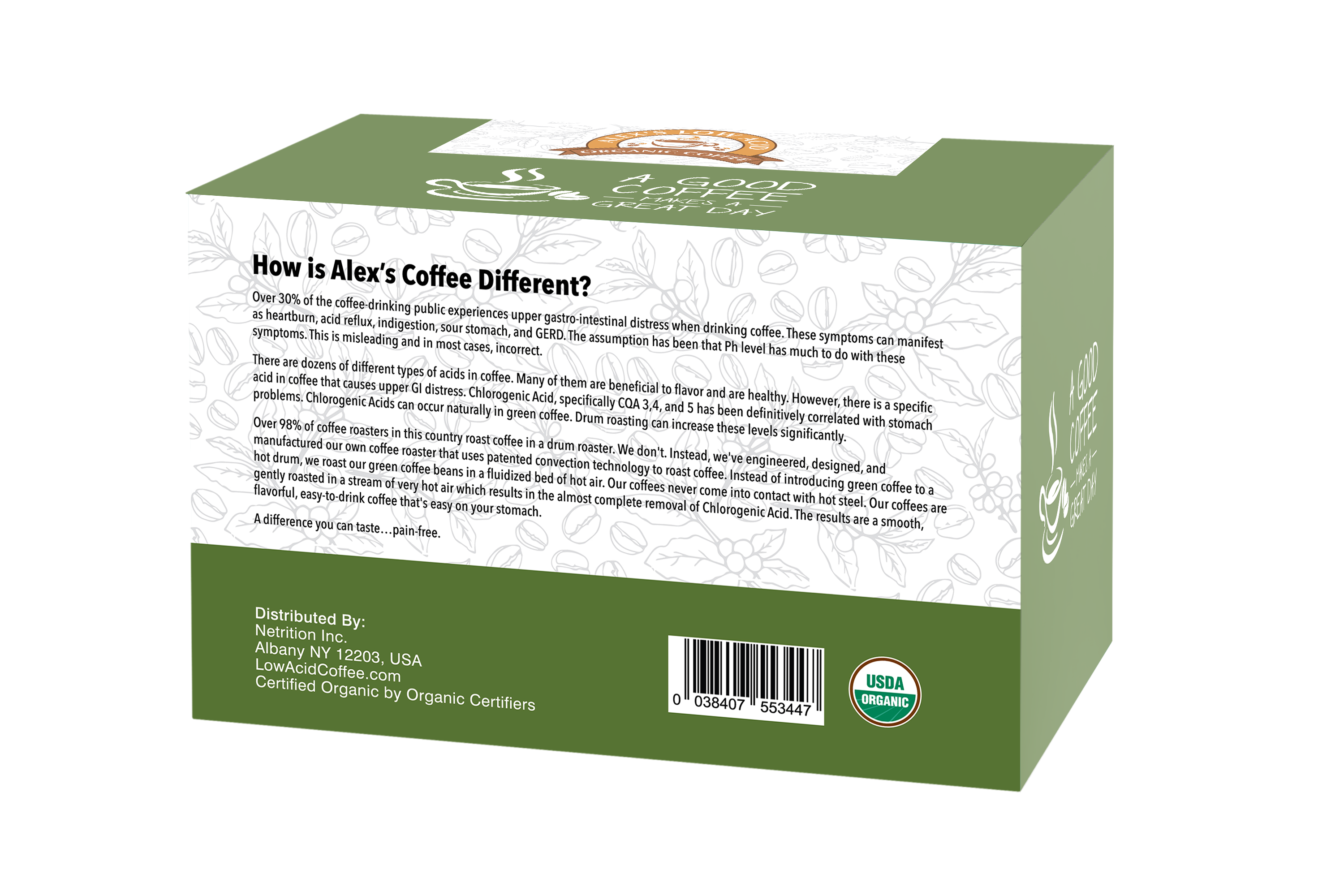 Alex's Low Acid Organic Coffee™ K-Cups - Rise & Shine - High-quality Coffee by Alex's Low Acid Coffee at BariatricPal Store