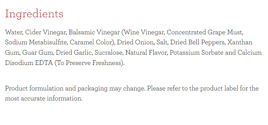 #Flavor_Balsamic Vinaigrette